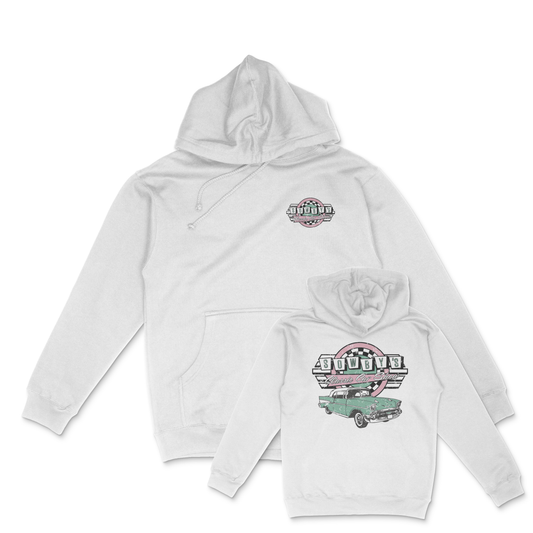 Sowby’s Classic Car Show White Hoodie
