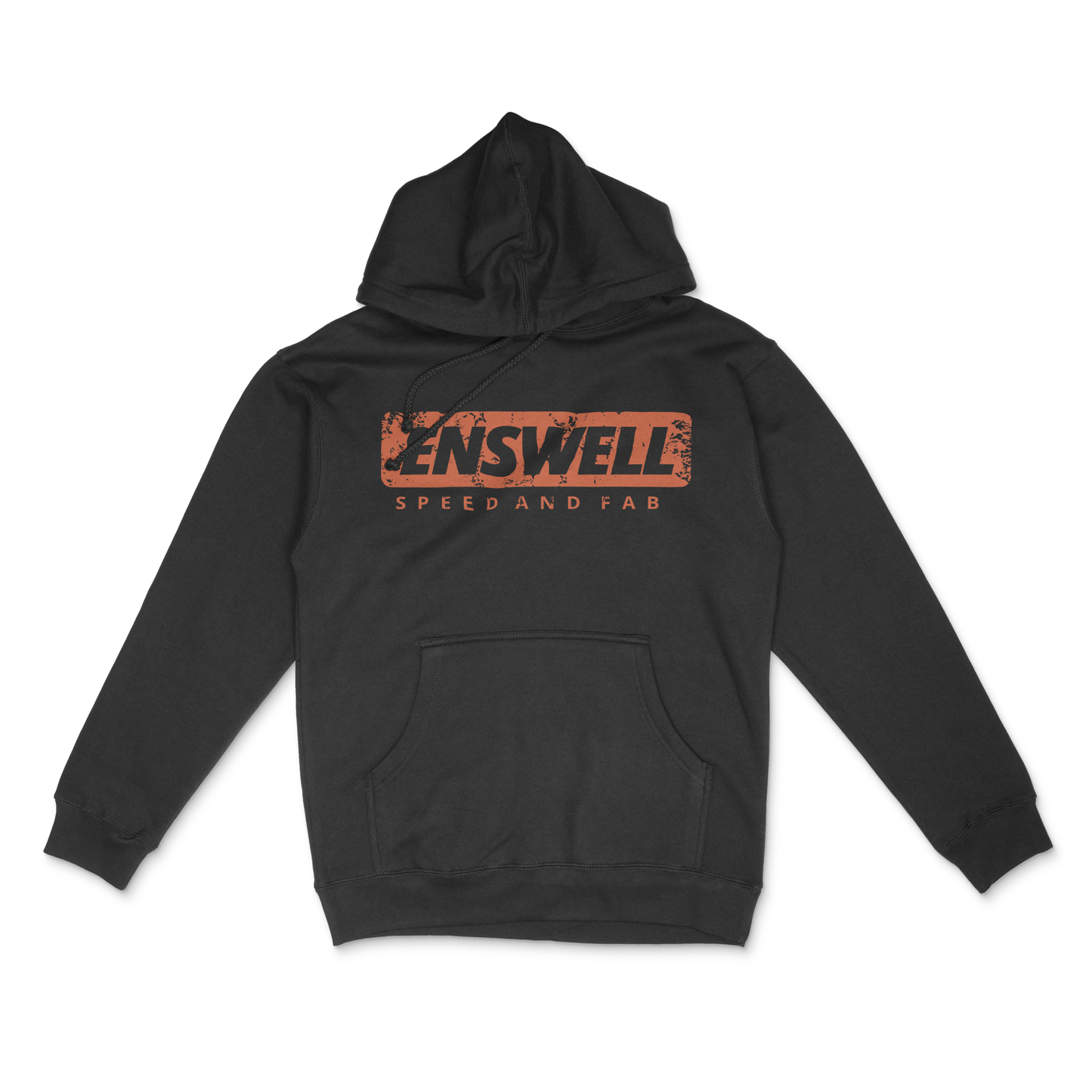 Enswell Logo Grunge Red Hoodie