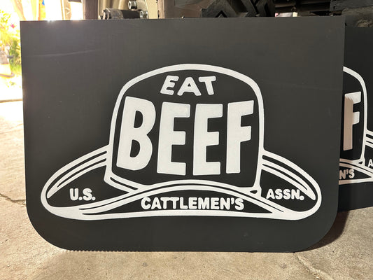 EAT BEEF Wide Mud Flaps