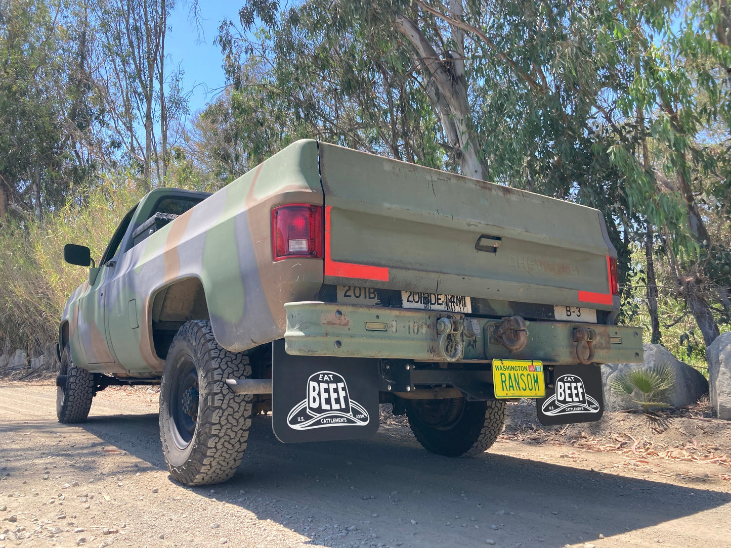 EAT BEEF Wide Mud Flaps